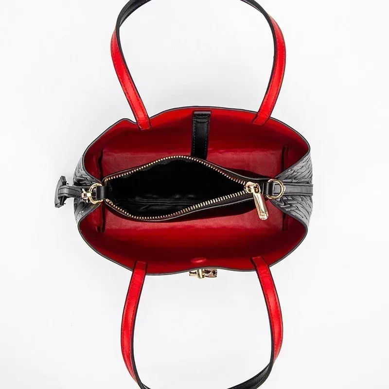 sac à main ch de haute qualité, imprimé lettres, grande capacité, couleur unie, aspect haut de gamme, polyvalent, sac à bandoulière pour femme