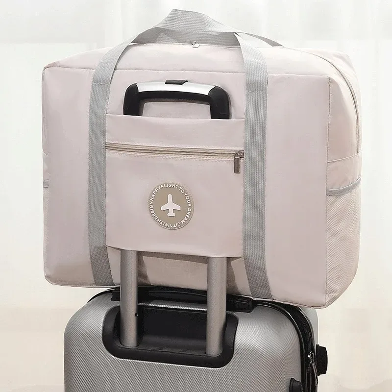 sac de voyage pliable grande capacité pour avion, sac de rangement portable pour le sport et le fitness avec levier de levage