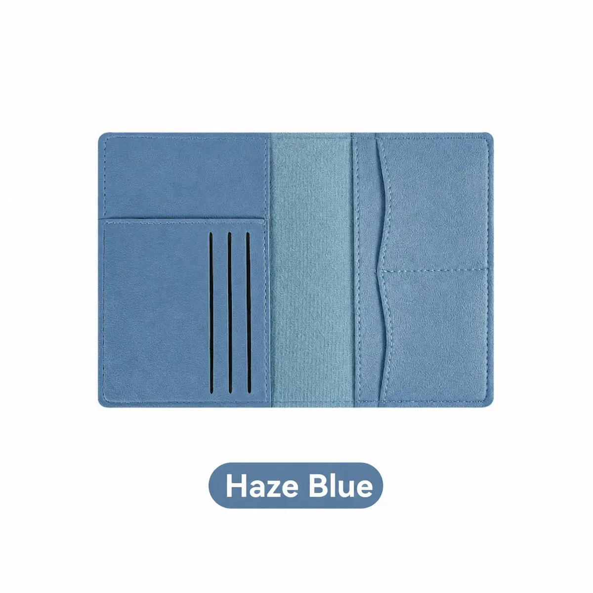 porte-passeport en cuir pu résistant aux taches, couverture de passeport multifonctionnelle, compacte pour les voyages d'affaires quotidiens.