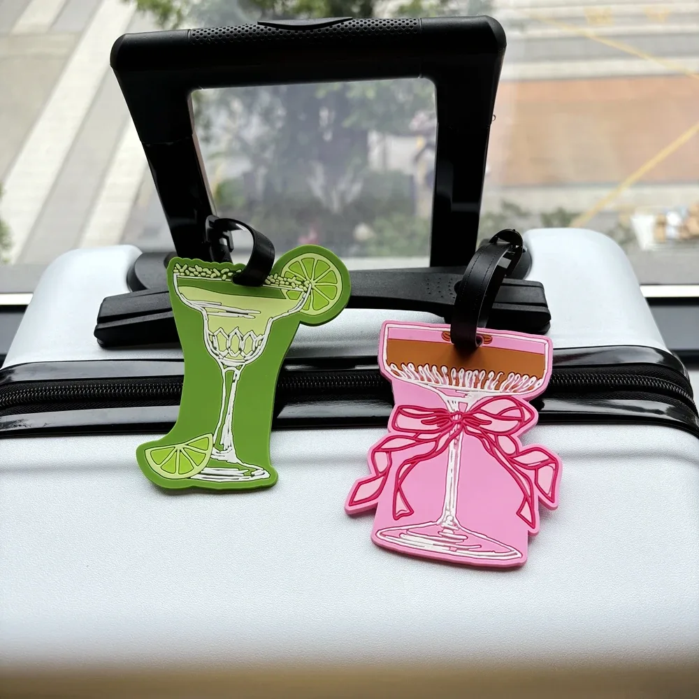 1 pièce étiquette de bagage style coquille avec pendentif, anti-perte, pour sac, avec espace d'écriture pour les informations, accessoire anti-perte