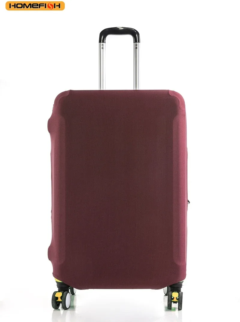 homefish housse de protection élastique anti-poussière pour bagages, couverture universelle de couleur unie pour valise de voyage
