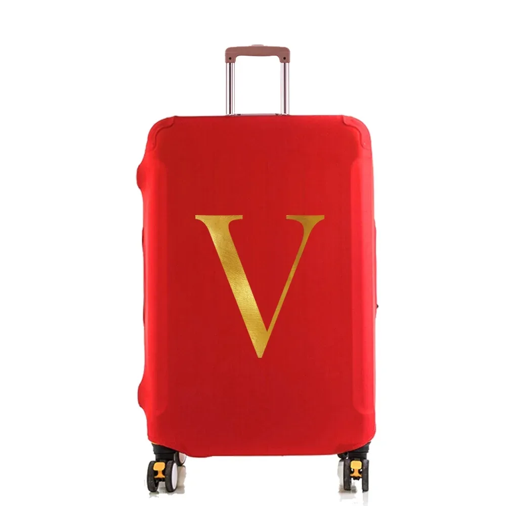 housse de protection élastique pour valise, housse anti-poussière tendance pour bagages à roulettes de 18 à 28 pouces, avec impression de nom, accessoires de voyage