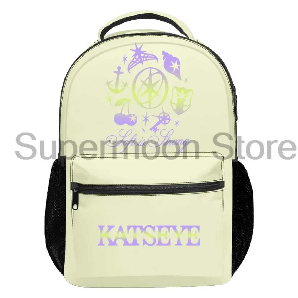 kpop katseye soft is strong sac à dos 2025 beau chaos tour femmes hommes sac à dos sac de voyage décontracté unisexe sac à dos en plein air