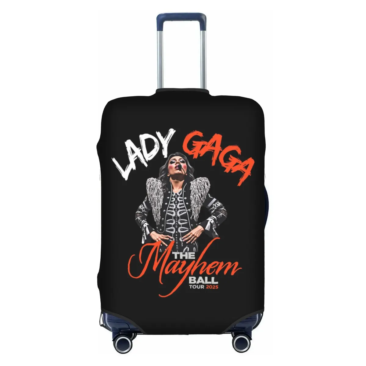 housse de valise élastique de voyage american singer l-lady g-gaga, protection pour valise adaptée aux bagages de 18 à 32 pouces