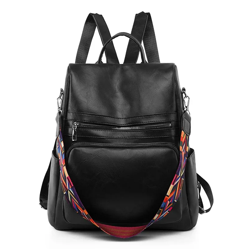 sacs à dos en cuir solide pour documents pour femmes, sacs initiés par la femme, sac d'école pour filles, sac à dos de voyage pour dames, sac à dos, haute qualité