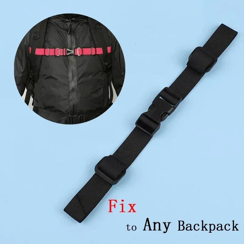 sangle de poitrine réglable robuste pour sac à dos, sangle de poitrine pour sac à dos, ceinture de poitrine détachable avec boucle à dégagement rapide