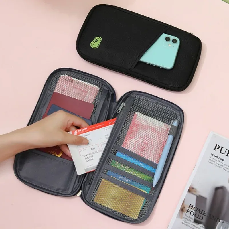 porte-documents de voyage multifonctionnel de style portefeuille pour hommes et femmes, sac de rangement pour passeport, vente en gros, stock disponible
