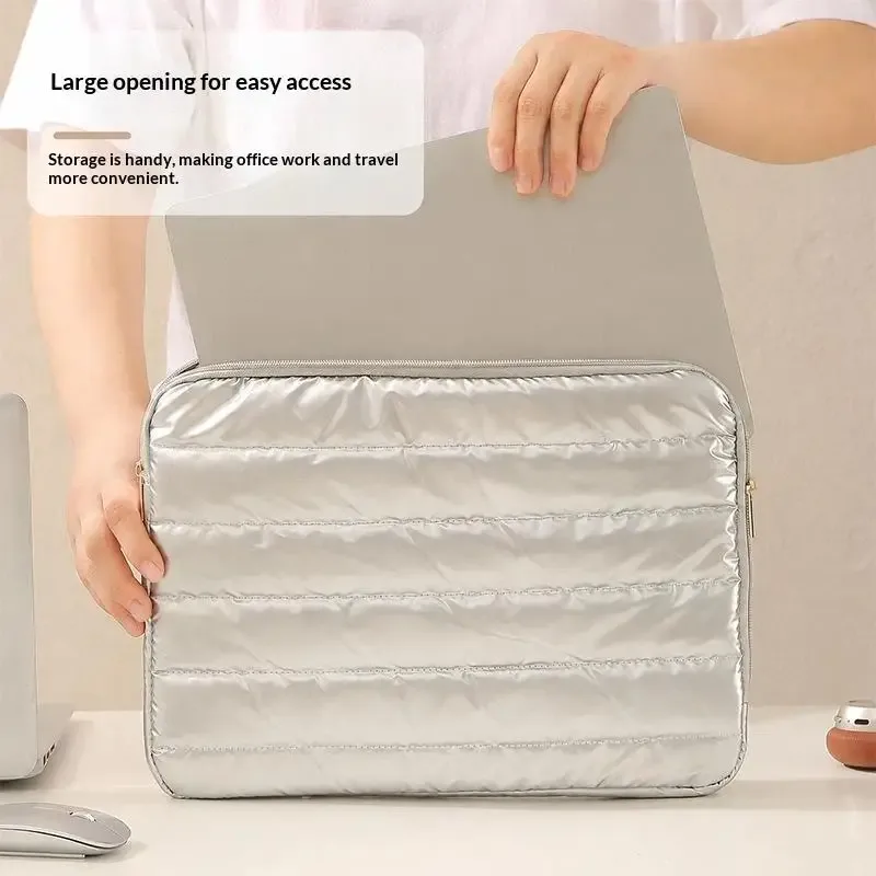 sac léger pour ordinateur portable, grande capacité, résistant à l'eau et aux chocs, sac de rangement portable pour ordinateur portable, étui pour ordinateur portable professionnel