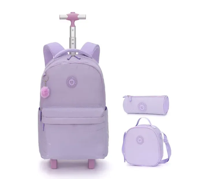 sac à dos scolaire à roulettes de 18 pouces, sacs à roulettes pour adolescents, sacs à roulettes pour enfants,