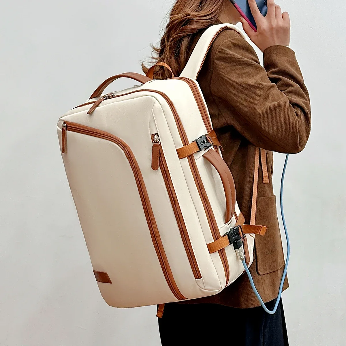 sac à dos unisexe, nouveau sac à dos simple pour ordinateur d'affaires, sac de voyage d'extérieur de grande capacité, sac d'école pour étudiants garçons