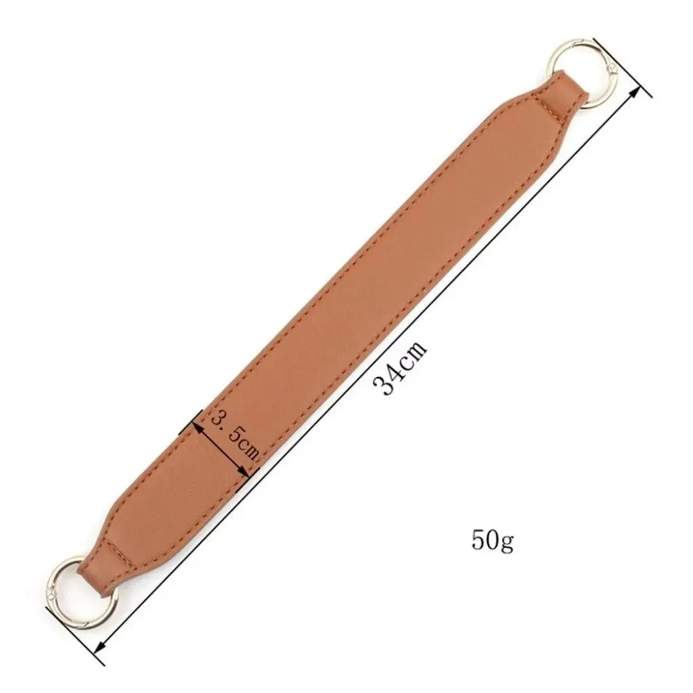 sangle de sac décontractée en cuir de 3,5 cm de large, détachable, courte, pour sac fourre-tout, poignée de remplacement durable, accessoires de ceinture et bandoulière diy