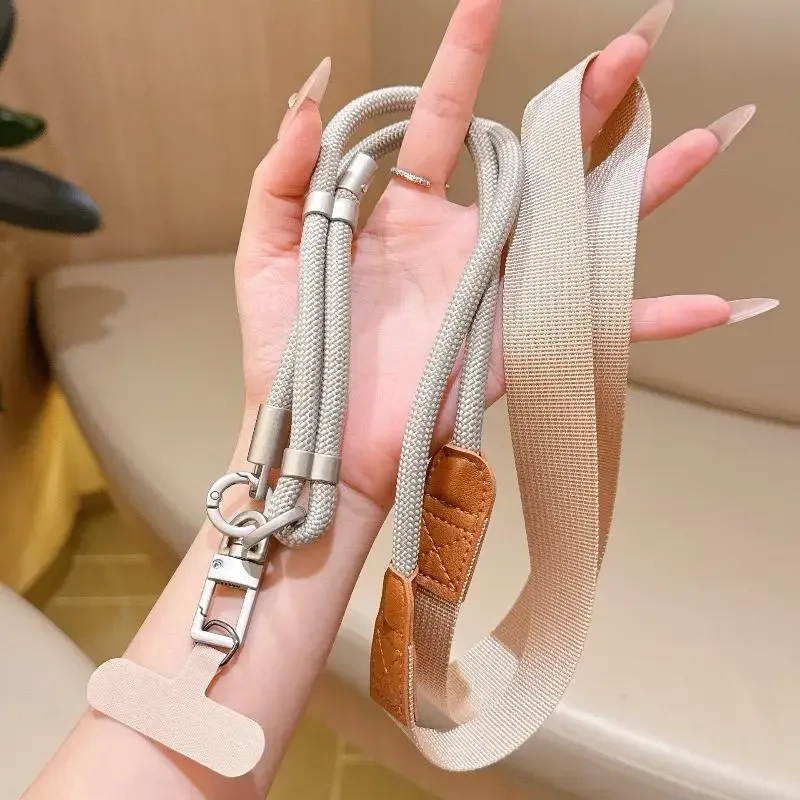 lanière de téléphone réglable à porter en bandoulière, clip détachable, sangle anti-perte pour téléphone portable, sangle de sac à bandoulière pour les voyages en plein air et l'usage quotidien【smq】