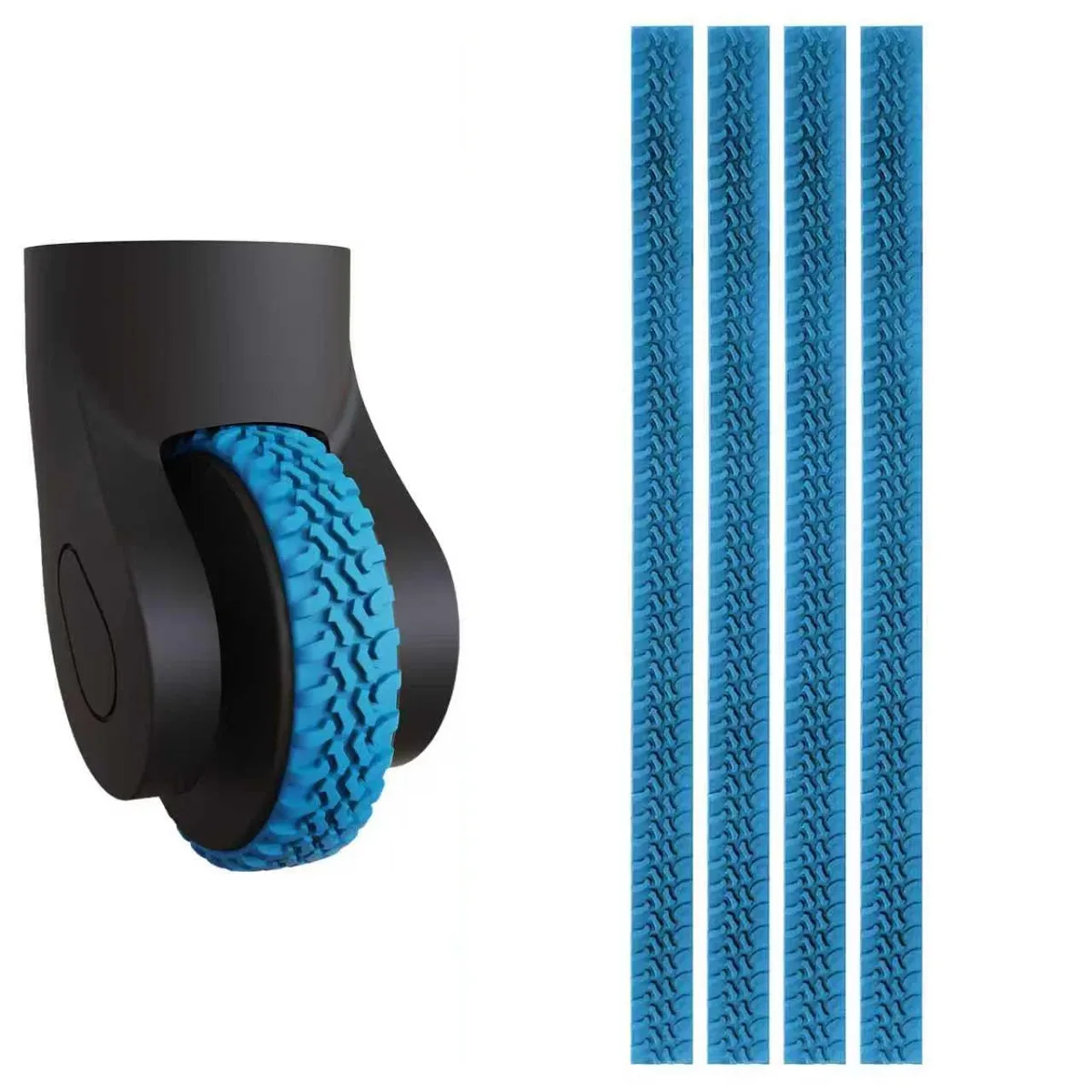 autocollants de protection de roues de bagages, couverture de roues de valise, réduit le bruit, accessoires de manchon de roues