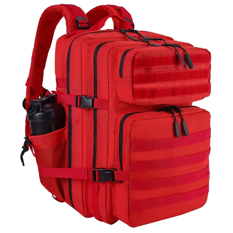 lhi 45l sac à dos tactique pour hommes et femmes grand athlète sac de sport sports de plein air randonnée survie sac à dos avec porte-bouteille