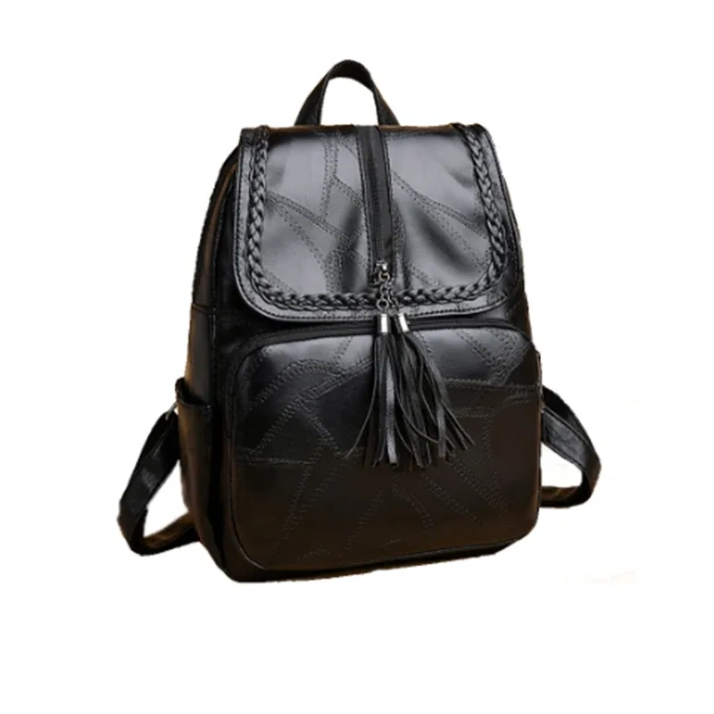 sac à dos à double épaule en tissu oxford, sac à dos de voyage en nylon pour femmes, sac à dos en toile décontracté à la mode [direction zippée aléatoire]