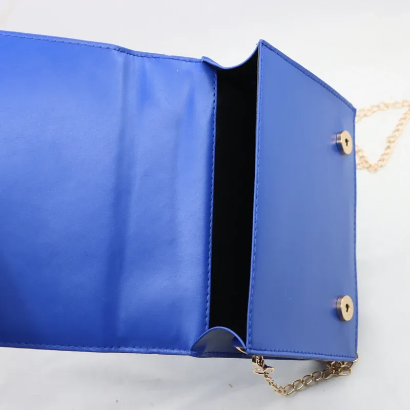 sac à bandoulière créatif en forme de cabine de police bleue