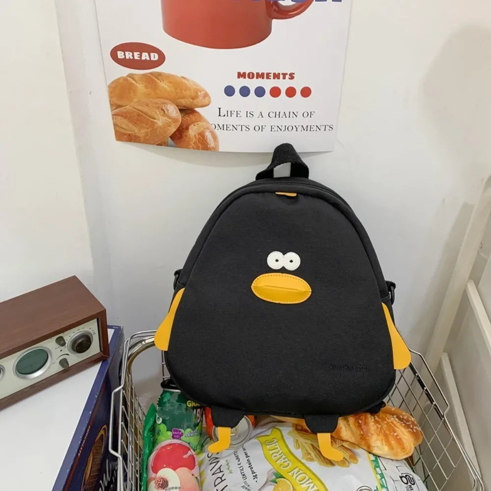 sacs de voyage de grande capacité en nylon, sac à bandoulière en forme de canard de dessin animé, sac d'école réglable pour étudiants