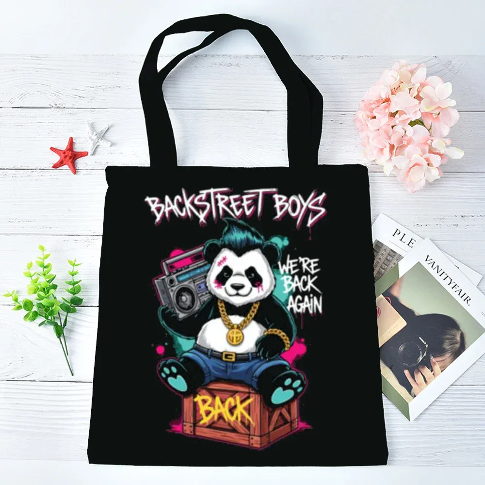 sac fourre-tout backstreet boys pliable réutilisable sac cabas totebag épaule femme