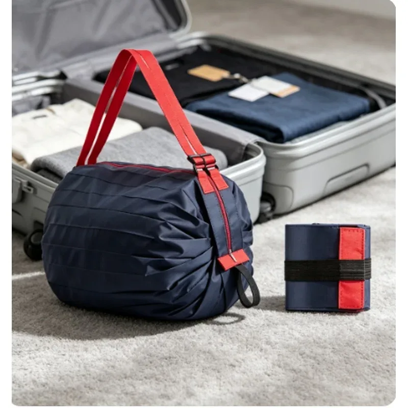 Sac de rangement camouflage pliable portable, grande capacité, sac de courses réutilisable avec poignée, sac de voyage extérieur, sac de courses
