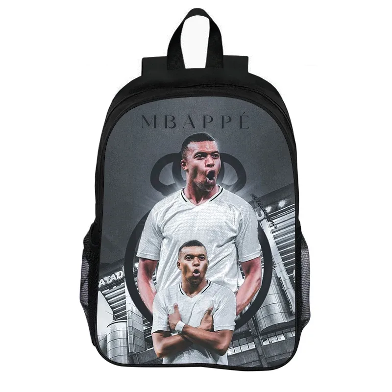 sac à dos de football grande capacité pour enfant, léger, idéal comme cadeau, sac à dos m-mbappé