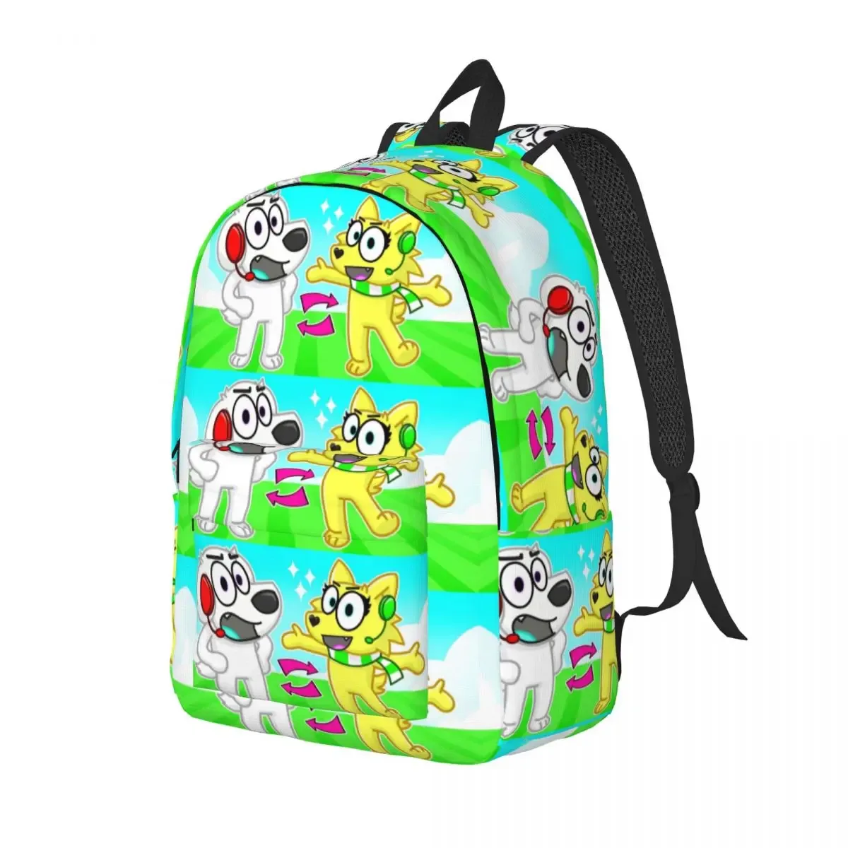hamburger superdog tyler snowi foxs sac à dos primaire lycée étudiant dessin animé bookbag hommes femmes sac à dos randonnée