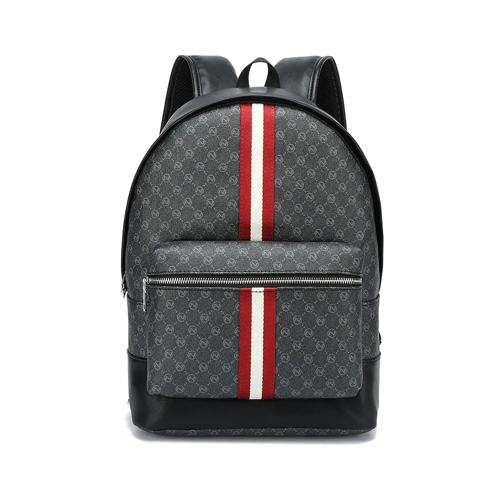 sac à dos de mode hommes lettre imprimée sacs à dos pour hommes de luxe rayé 13 pouces sac à dos pour ordinateur portable grande capacité sacs de voyage imperméables