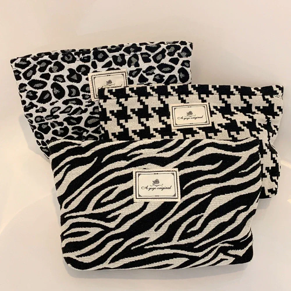 sac de maquillage imprimé léopard, sacs de toilette de voyage épais, sacs à cosmétiques, étuis, sac à main, sacs de maquillage, sac organisateur de maquillage
