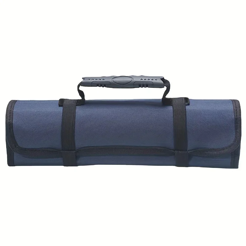 sac de rangement en toile oxford pour outils d'électricien, rouleau à main pliable, étanche, multi-poches, 22
