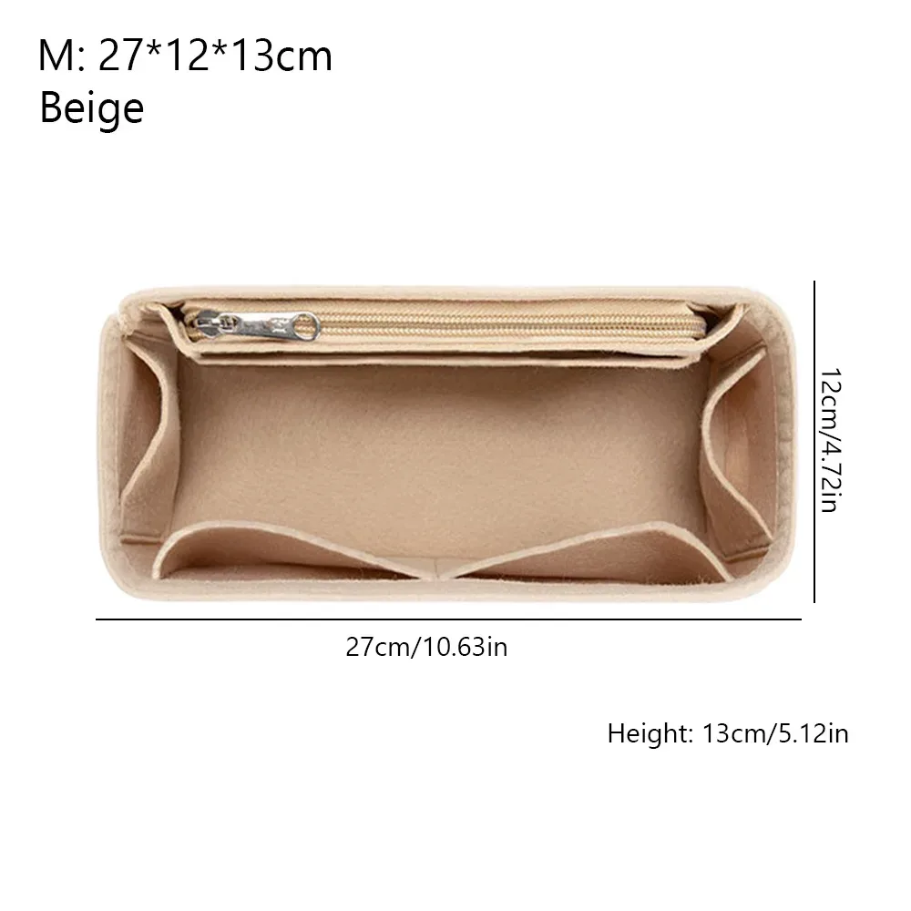 organisateur de sac à main en feutre grande capacité, support de sac, doublure de sac à main, rangement et organisation multi-poches pour loewe puzzle