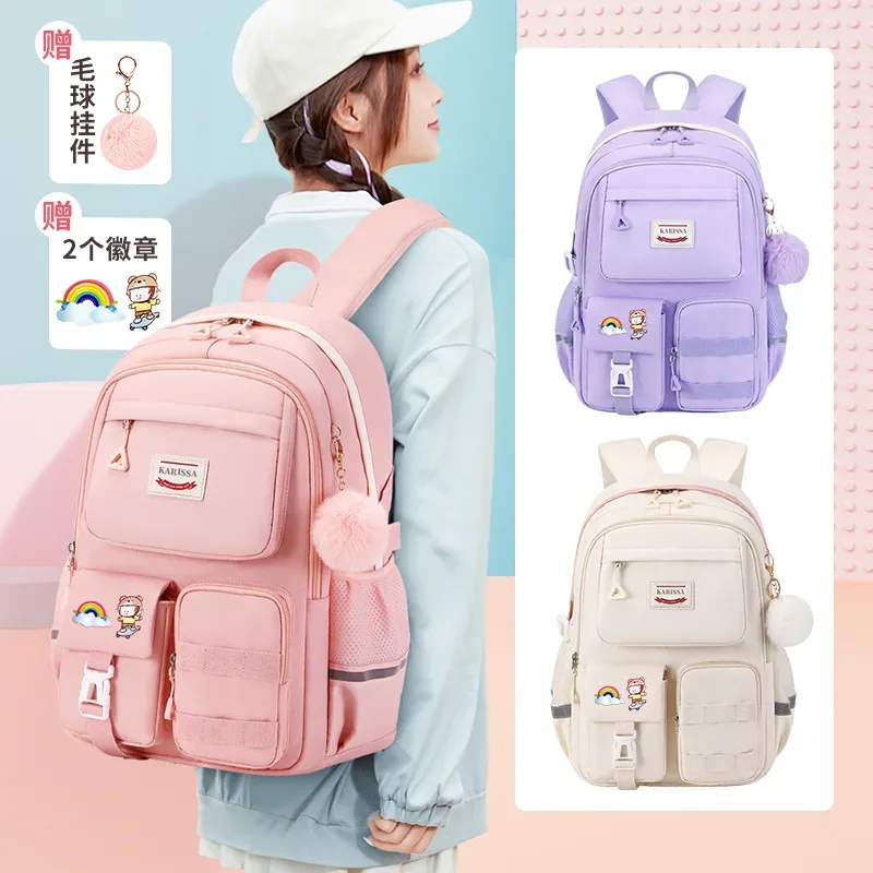 Sac à dos scolaire tendance pour filles, sacs d'école pour adolescentes, sac à dos pour ordinateur portable, sac à dos de voyage décontracté, sac à livres, cartable pour enfants, imperméable