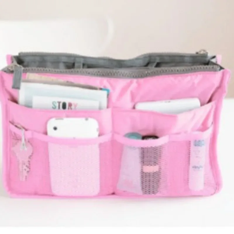 organisateurs de sacs à main, sac de rangement multifonctionnel à double pli, sac de grande capacité, sac de classification