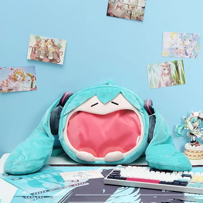 officiel anime miku itabag cosplay hatsune ita sac à dos en peluche femmes sac de bricolage école étudiant hommes velours bandoulière sac à bandoulière