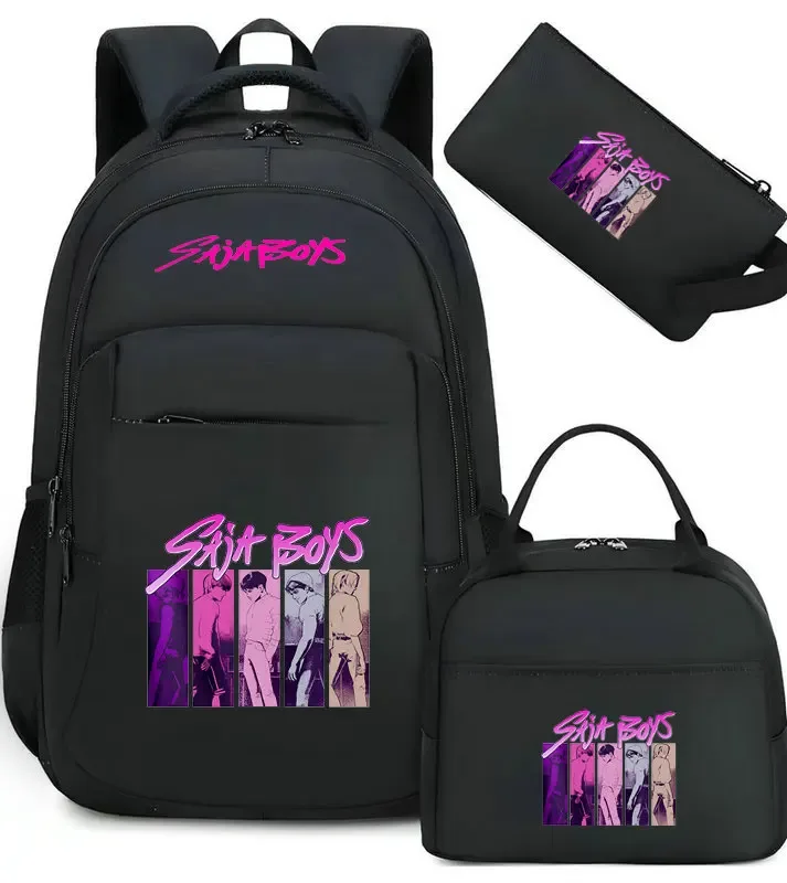 sacs d'école décontractés kpop demon hunter pour garçons et filles, sac à dos étanche de grande capacité pour ordinateur portable, sac à dos de voyage mochilas