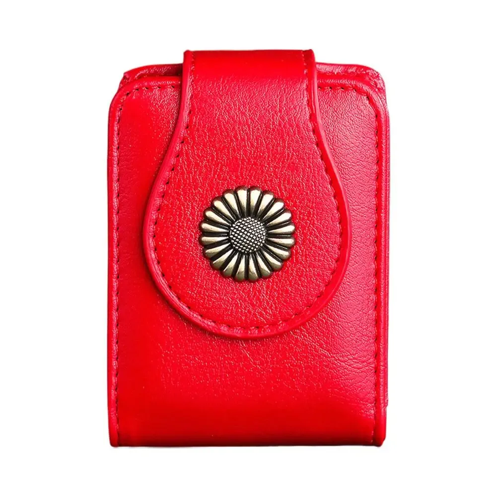 mini trousse à cosmétiques avec miroir en cuir pu, petite pochette de maquillage de voyage, pochette imperméable, organiseur de toilette de poche