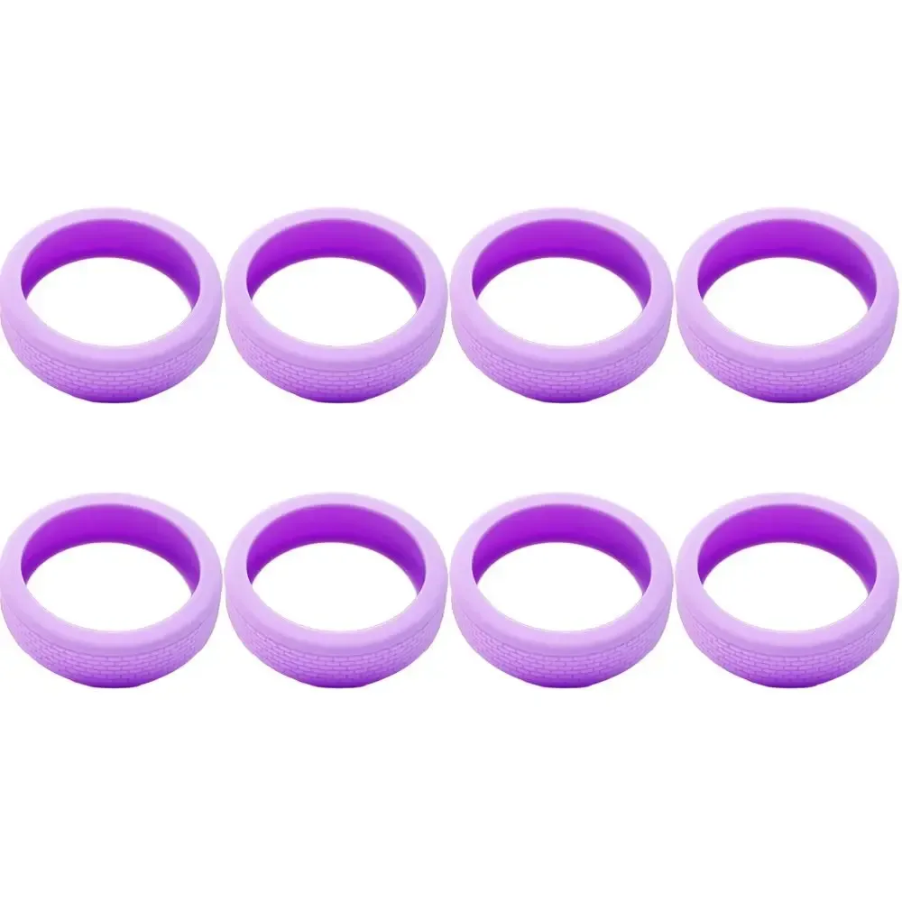 8 pièces/ensemble valise en silicone roues housse de protection avec son silencieux réduire le bruit boîte de chariot bagages roulette chaussures roulettes couverture