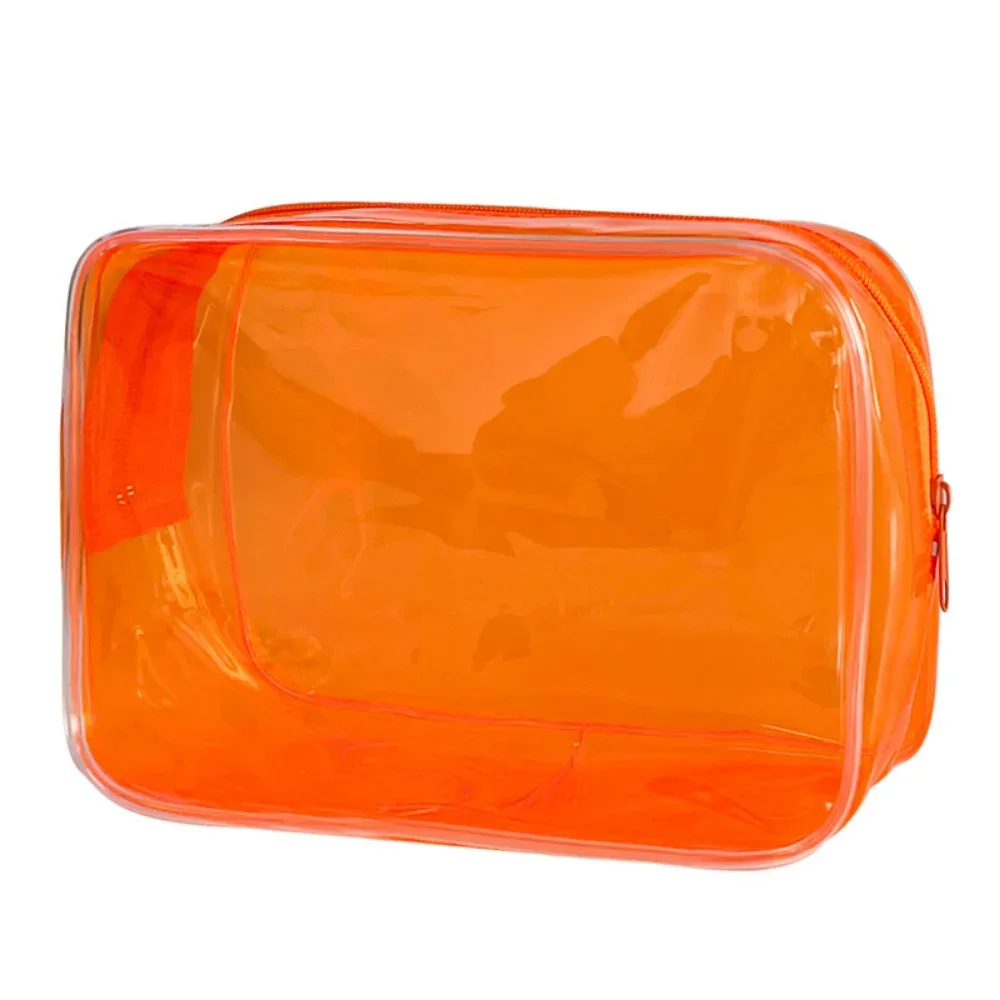 trousse de toilette en msi transparente en pvc colorée, sac de voyage, grande capacité, poudres de maquillage, évaluation cosmétique