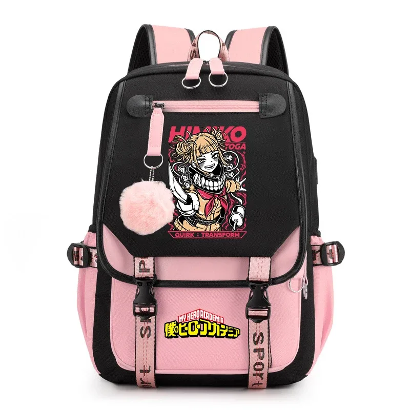 sac à dos d'étudiant imprimé my hero academia, léger et décontracté, pour filles, pour l'école et les voyages