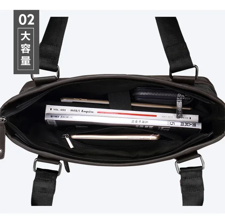 marque design décontracté hommes porte-documents en cuir sac d'affaires vintage voyage hommes sac à bandoulière ordinateur sacs pour ordinateur portable bolso 가