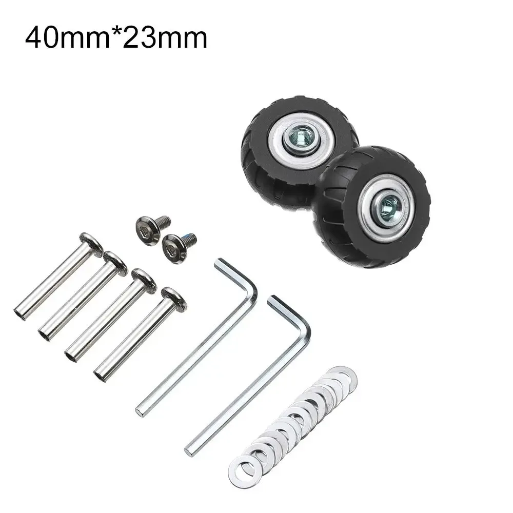 kit de réparation de roulettes de valise avec axe et roue directionnelle pour bagages, avec vis de fixation