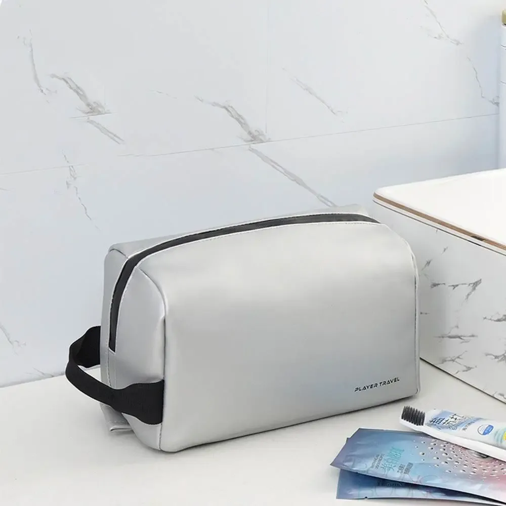 sac de toilette imperméable pour homme, sac de toilette léger en pu, séparation sèche et humide, grande capacité, sac de maquillage pour femmes et hommes