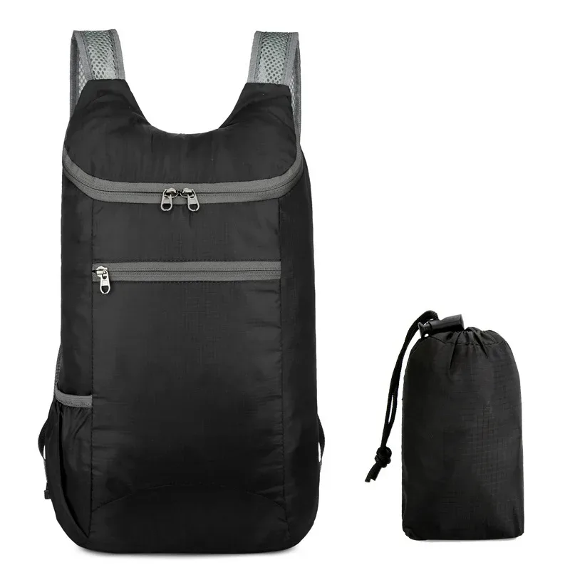 sac à dos ultraléger pliable avec sac de compression, sac à dos léger pour le voyage, la randonnée et le camping