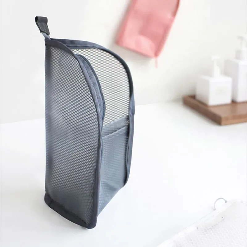 sac à cosmétiques en maille eva pour femmes, sac de rangement de voyage, organisateur de maquillage, pochette de maquillage portable, petite et grande trousse de toilette, étui de beauté