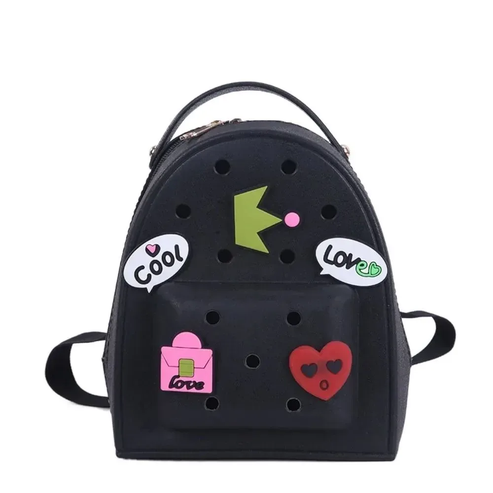 sac à dos en silicone à bretelles réglables, imperméable et durable, pour filles de maternelle
