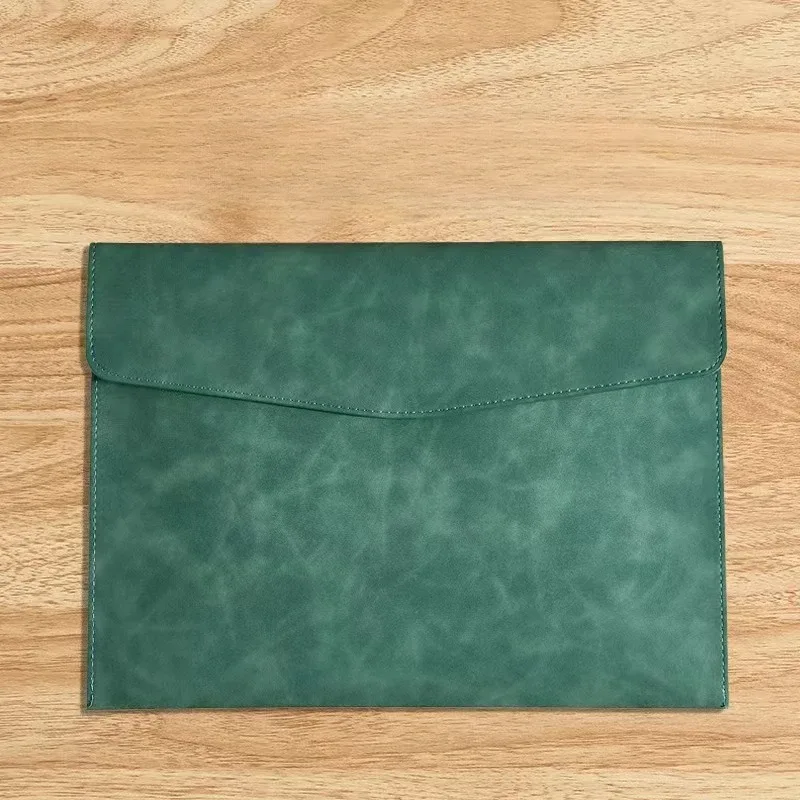 sac de rangement en cuir a4, mallette simple rétro, monocouche, épaissi, imperméable, grande capacité, sac de réunion d'affaires