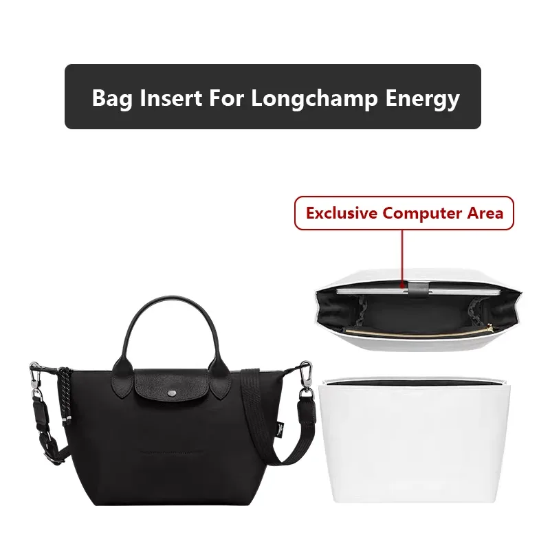 insert de sac pour ordinateur portable longchamp, organisateur de sac, support de sac léger, accessoires de sac en papier dupont
