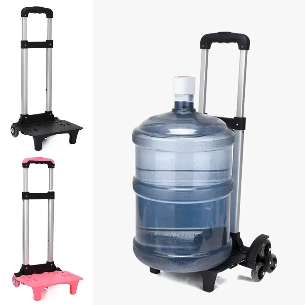 chariot de transport pliable et durable pour bagages, animaux de compagnie, sacs à dos d'étudiant, avec poignée télescopique