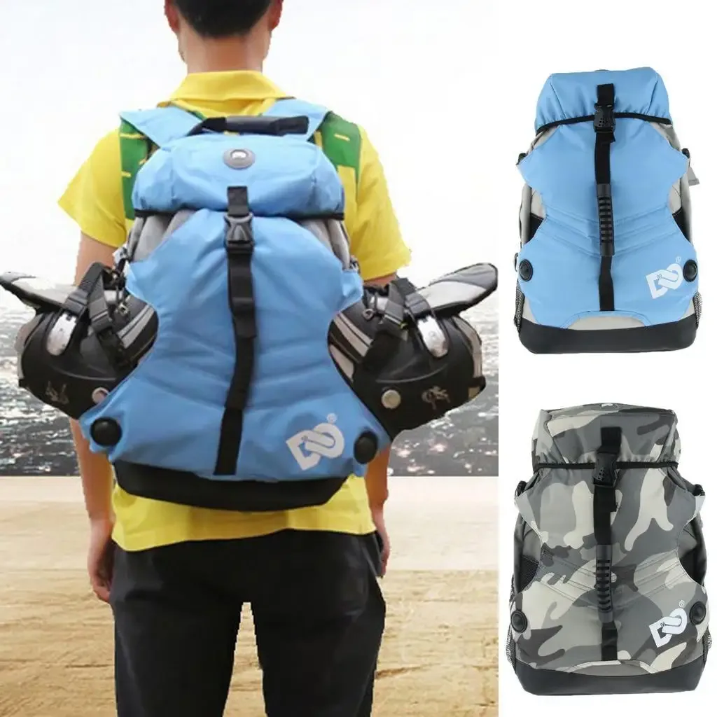sac à dos professionnel en nylon pour patins à roulettes, sac de sport à roulettes en ligne, sacs à dos de rangement, sacs à dos d'extérieur unisexes