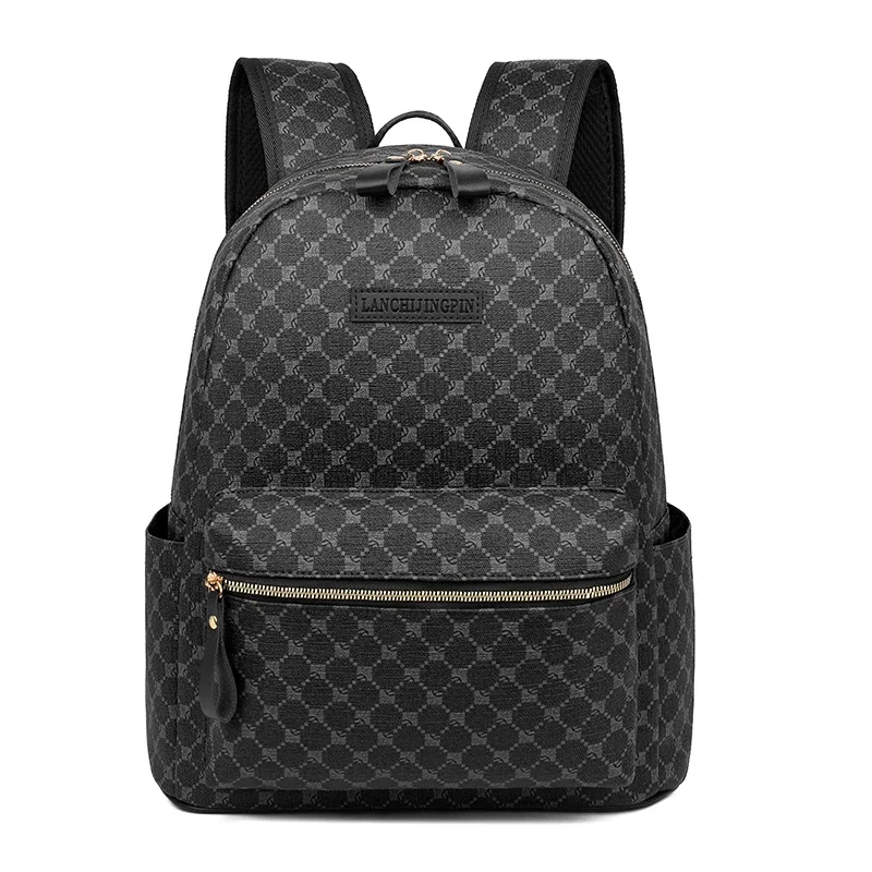 sacs à dos de luxe pour hommes, sac d'ordinateur de grande capacité de haute qualité, sac à bandoulière étanche en pu, sac d'école de style vintage