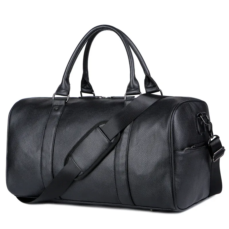 sac de voyage homme luxe grande capacité sac polochon en cuir portable durable sac bandoulière sac de sport sac à main bagage extérieur