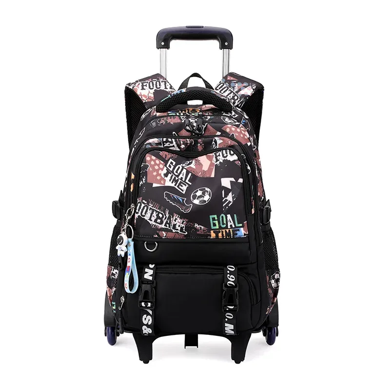 sacs d'école à roulettes sacs à dos scolaires pour garçons sac à roulettes sac d'école orthopédique étanche sac à dos à roulettes étudiant